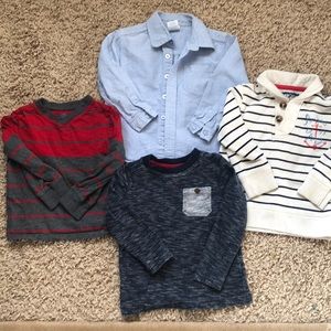 Boys 3T long sleeve shirt bundle